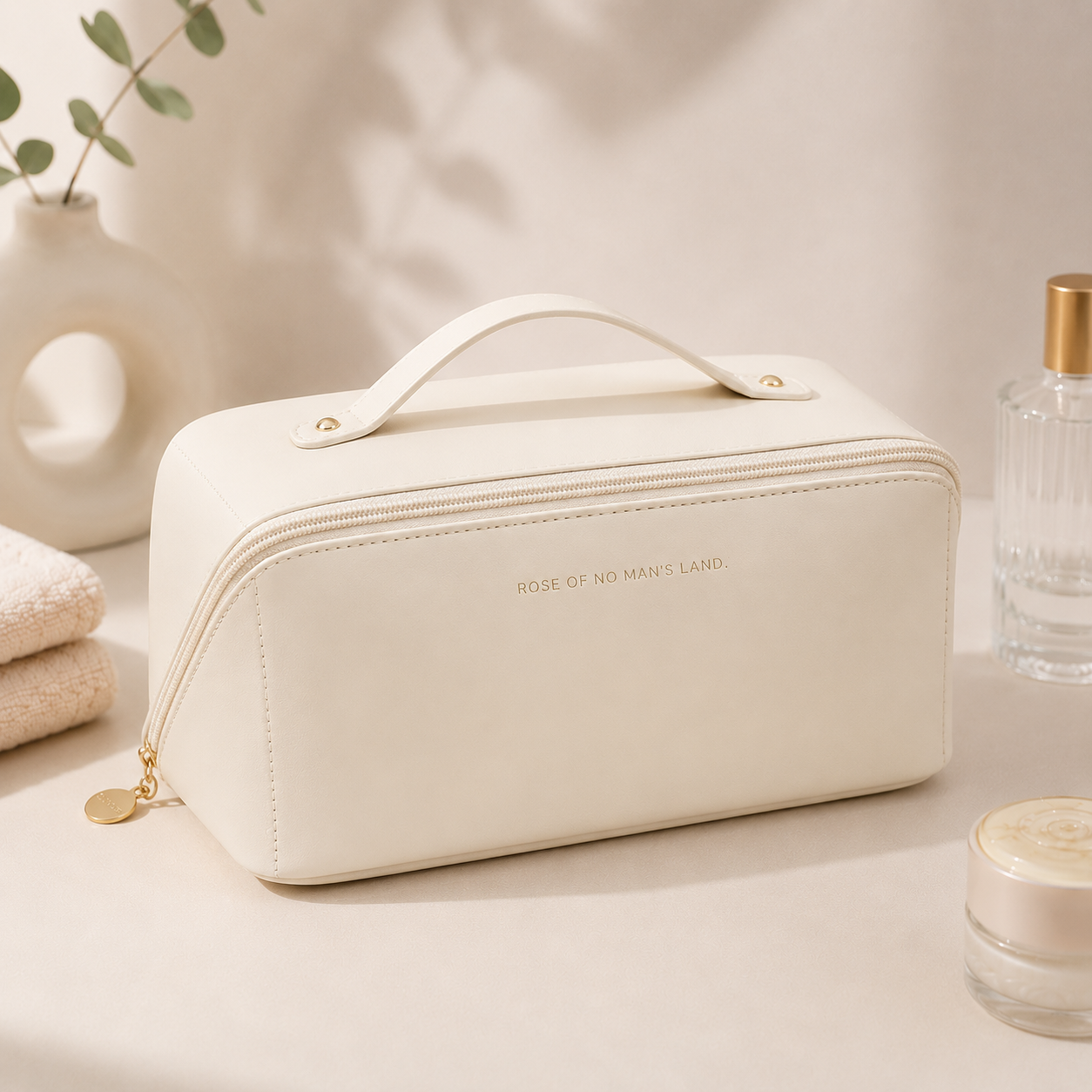 White organiser bag