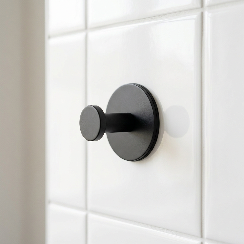 Matte black suction hook